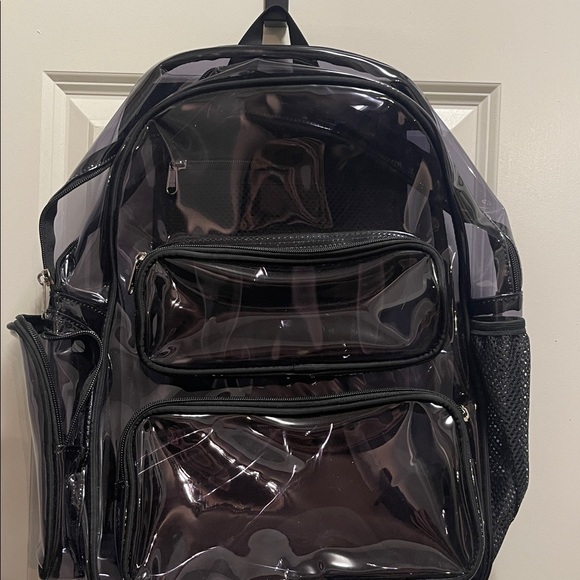 Black Transparent Backpack - Picture 2 of 6